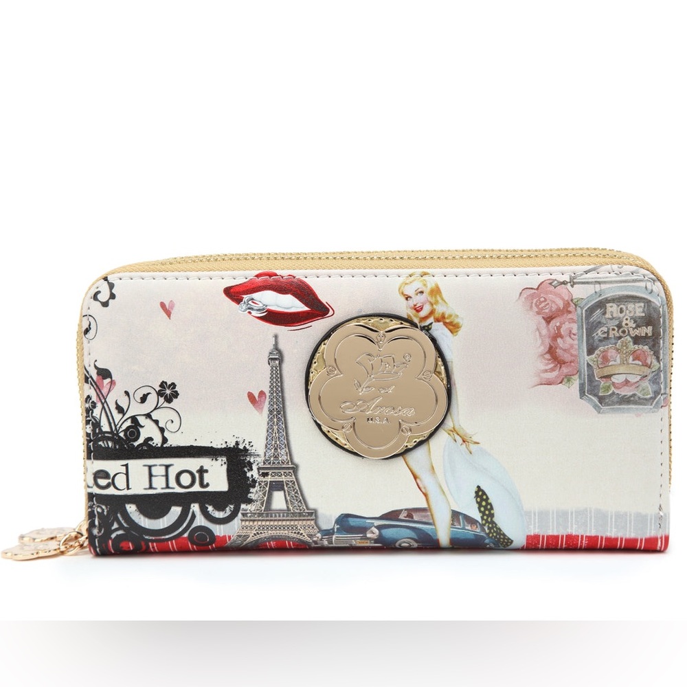 Brangio Retro Rebet Vintage Vegan Leather Wallet